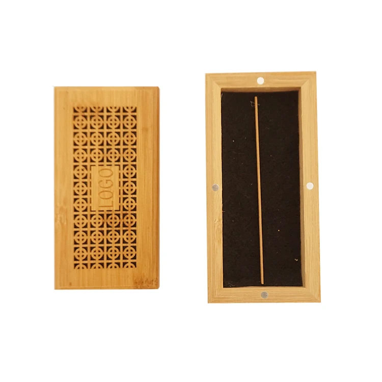 Mini Wood oud incense burner with drawer