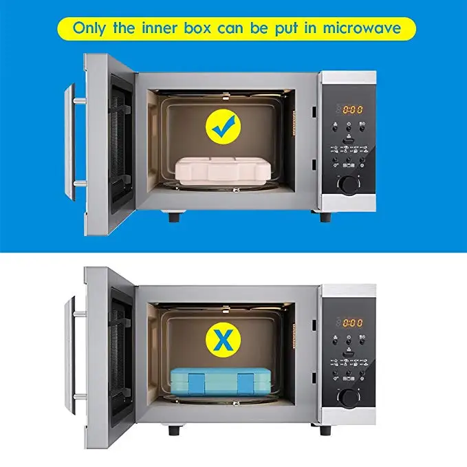 Lunch Box for Kids Bento Box Container Children with Spoon Super Leakproof 5-Compartment Durable BPA-Free Microwave Safe