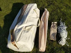 outdoor canvas luxury camping 4m bell tent