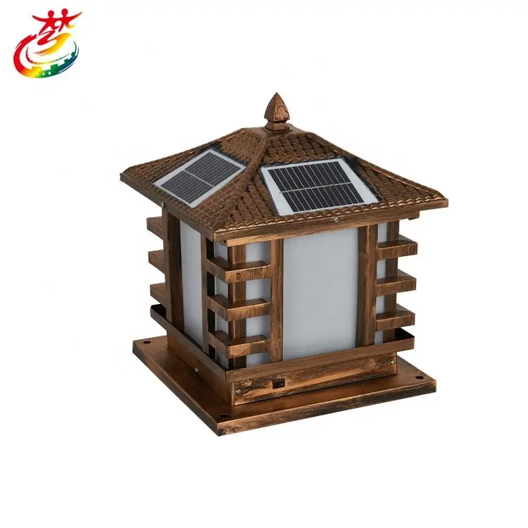 
European Solar Garden Light, Solar Post Light 