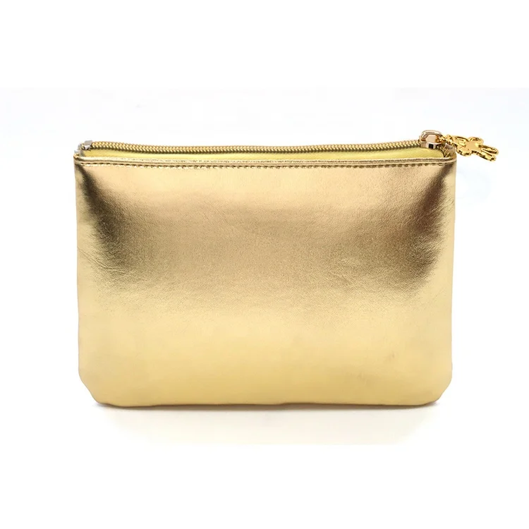 Genuine Disney Golden Mickey Cosmetic Bags PU Waterproof Travel Storage Bag