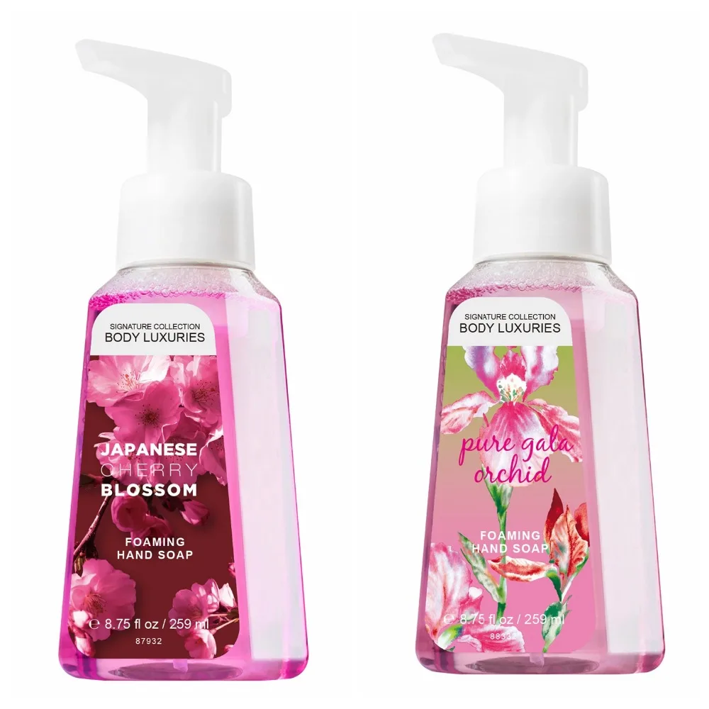 Japanese cherry blossom deep cleansing beauty perfumed foaming hand soap for women
