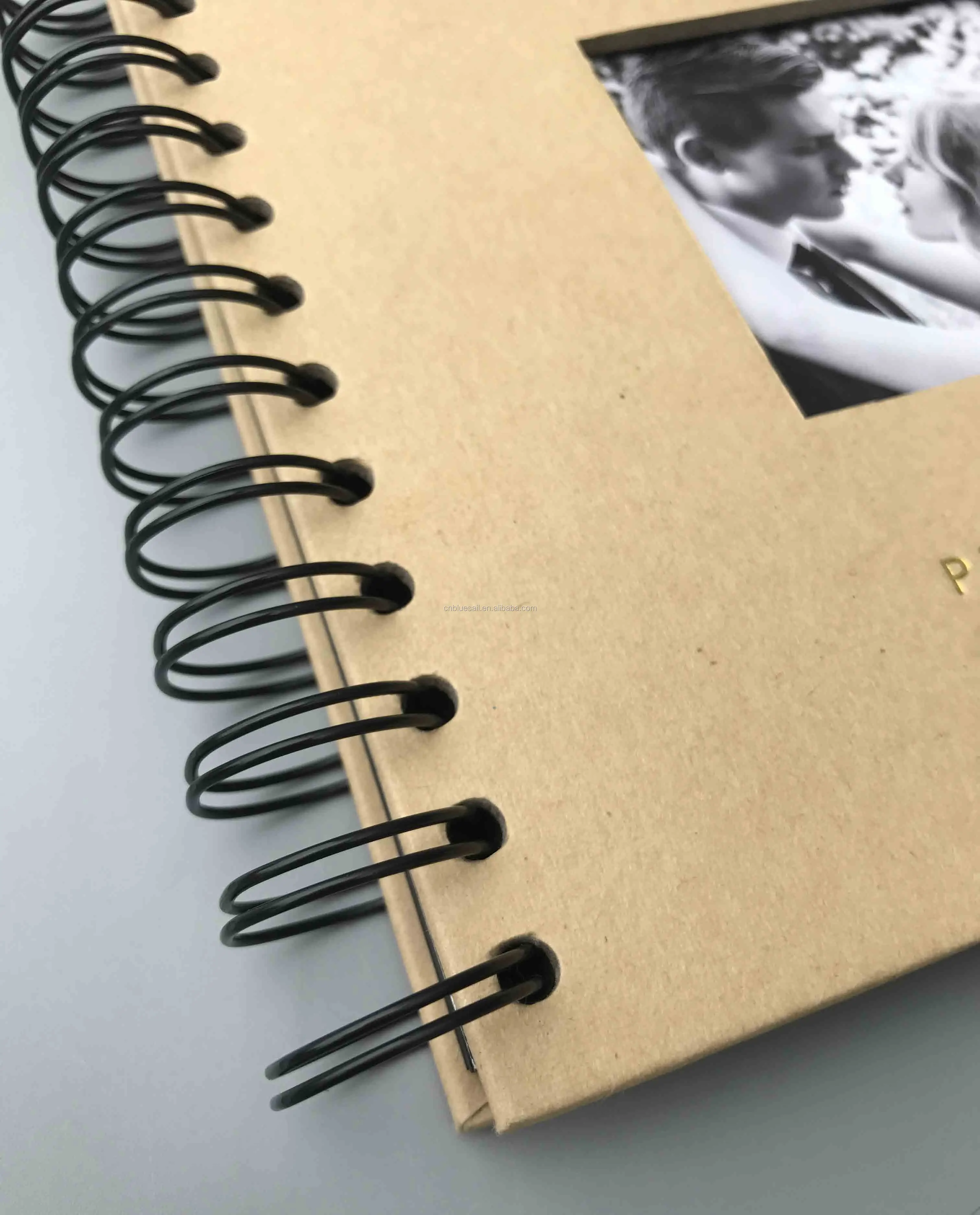 Mini scrapbook, 16.5x16.5cm 20 sheets photo album, Kraft paper DIY photo album