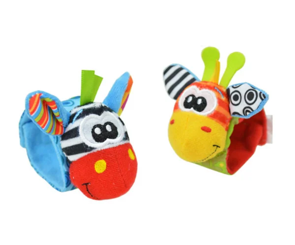 Baby Wrist Bell Animal Model Wrist Strap Baby Socks Combination Matching Toys