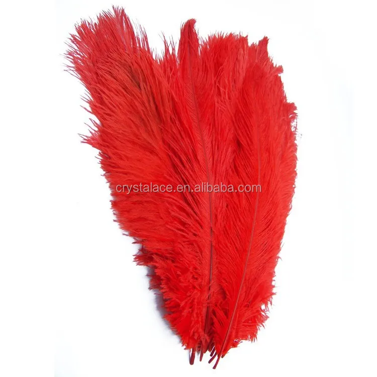 Best quality South Africa ostrich feather red 40-45cm