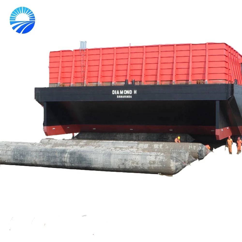 high bearing capacity heavy lifting and landing wooden ship/craft/tunnage/boat airbag