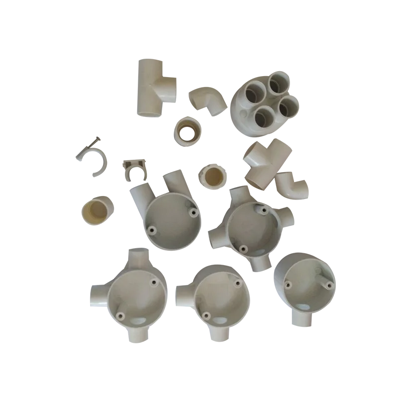 china manufacture upvc connectors joints Tee three way box PVC pipe fittings