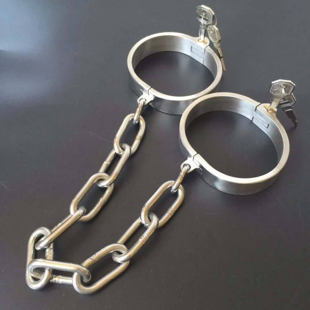 Stainless steel bdsm bondage legcuffs bondage restraints anklet cuffs bdsm fetish wear adult games sex toys for couples