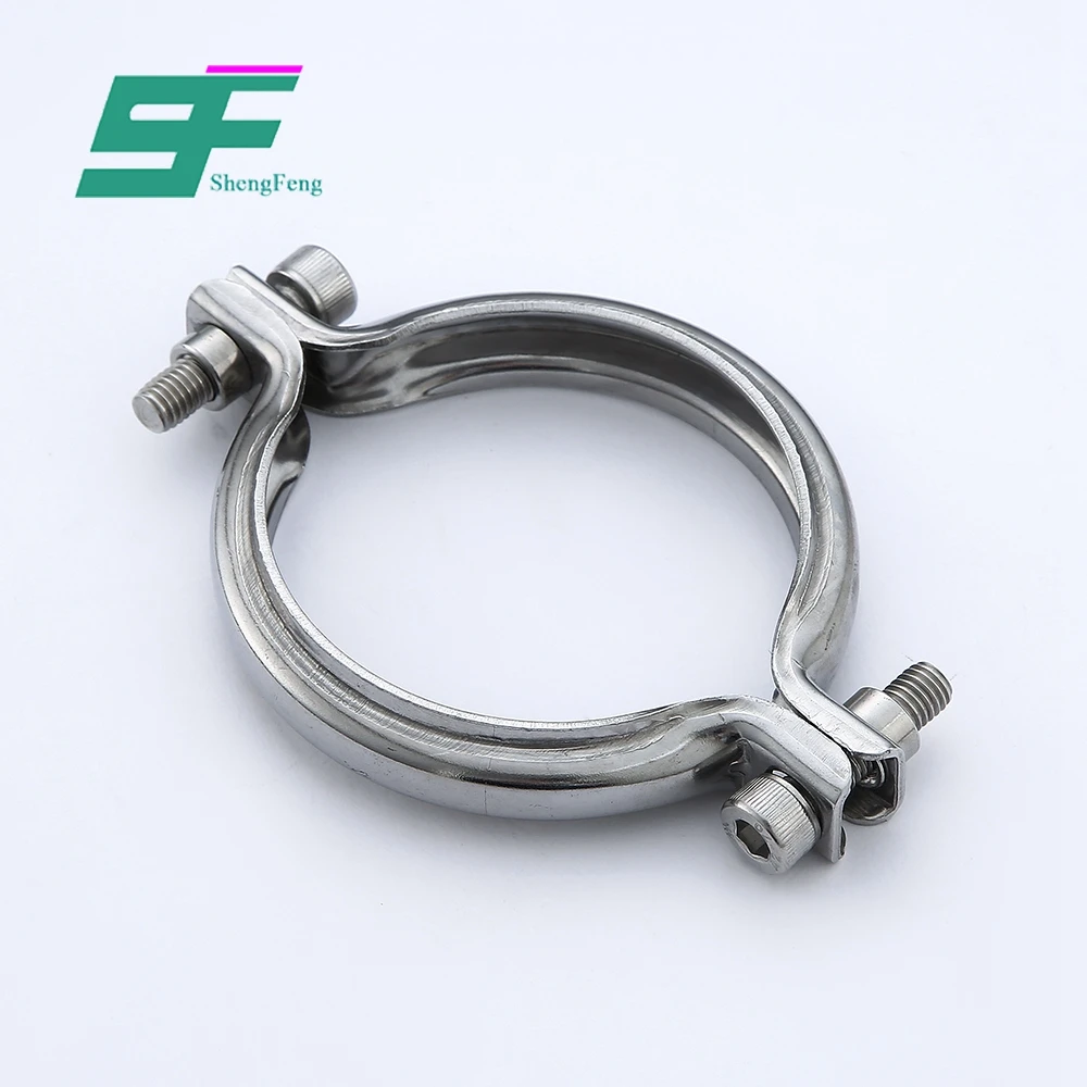 ShengFeng Hygienic SS316 stainless steel high pressure water pipe clamps