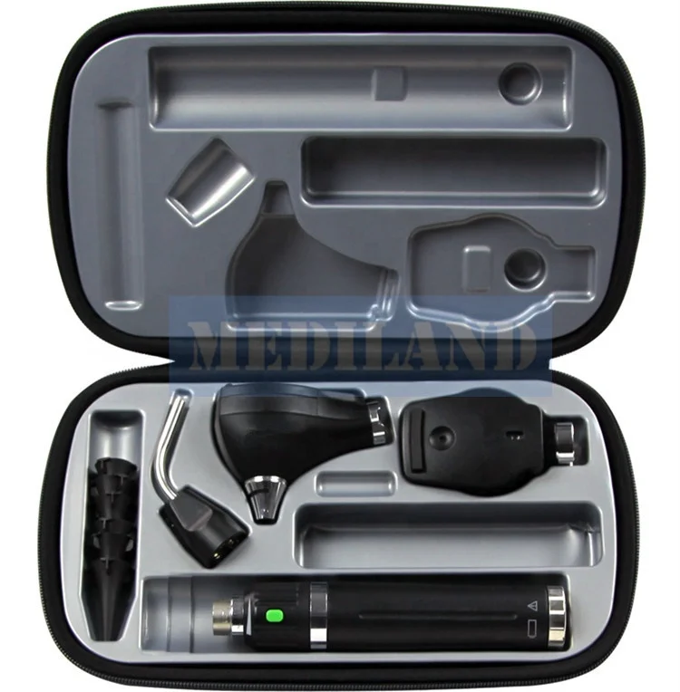 ML-Z8001 Hot Sale  Otoscope set with halogen or  LED light source  Diagnostic ENT Set with case