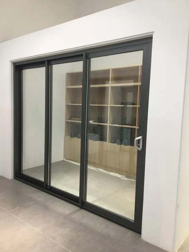 Aluminum sliding door stacking door