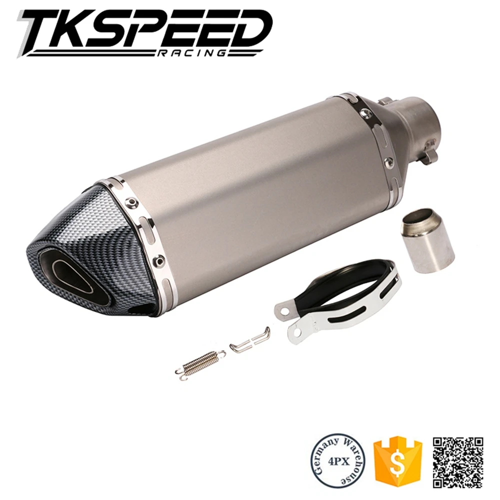 
Universal Motorcycle Exhaust Muffler + Stainless Steel Half tube Exhaust Pipe for Honda cbr1000 2008 2009 2010 2011 