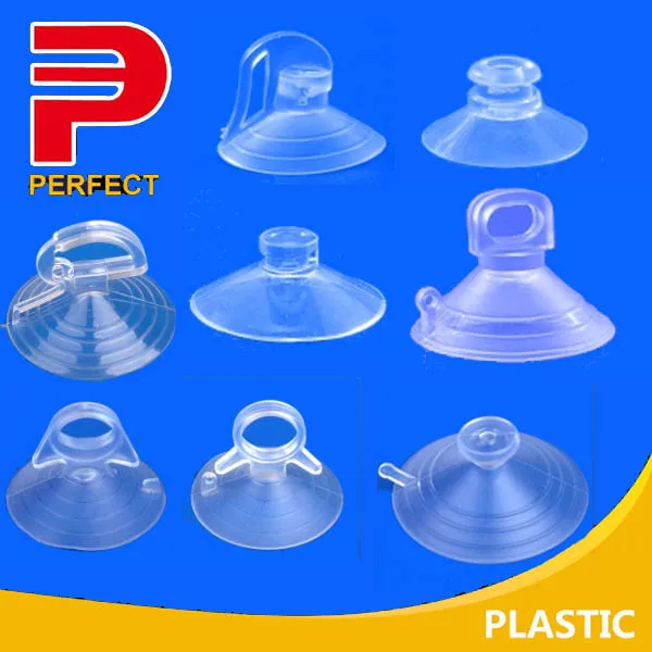 Clear double-sided suction cup transparent suction cup with screw or hook are Ok compression molding