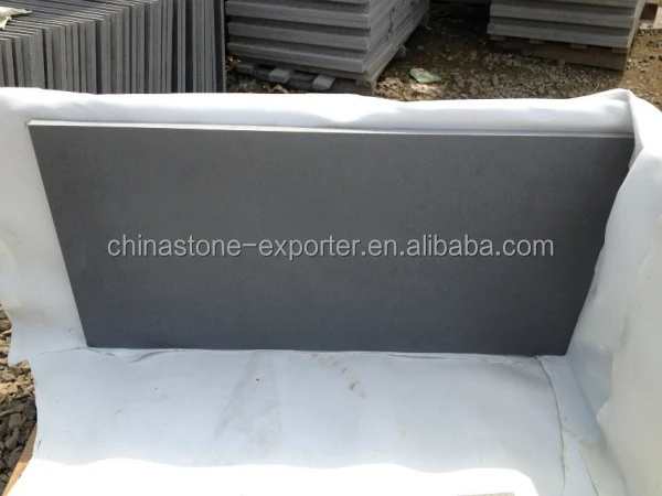 
China cheap grey andesite honed basalt paving stone for wall 