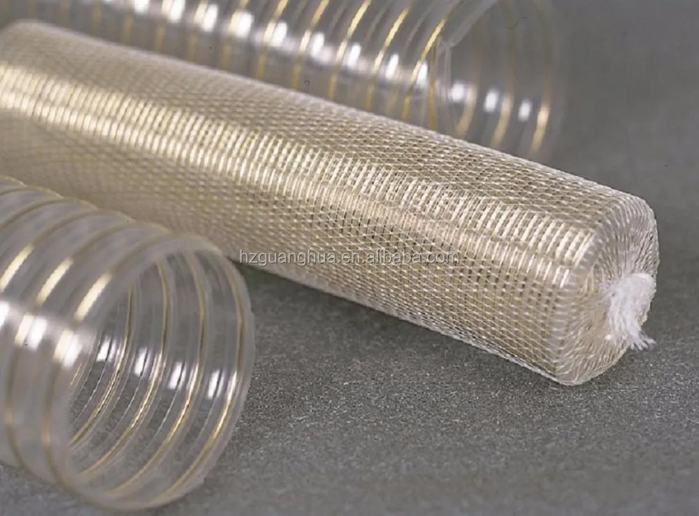 Ventilation Flexible Vacuum Air Duct Hose Copper Wire Reinforced PU 2 Inch