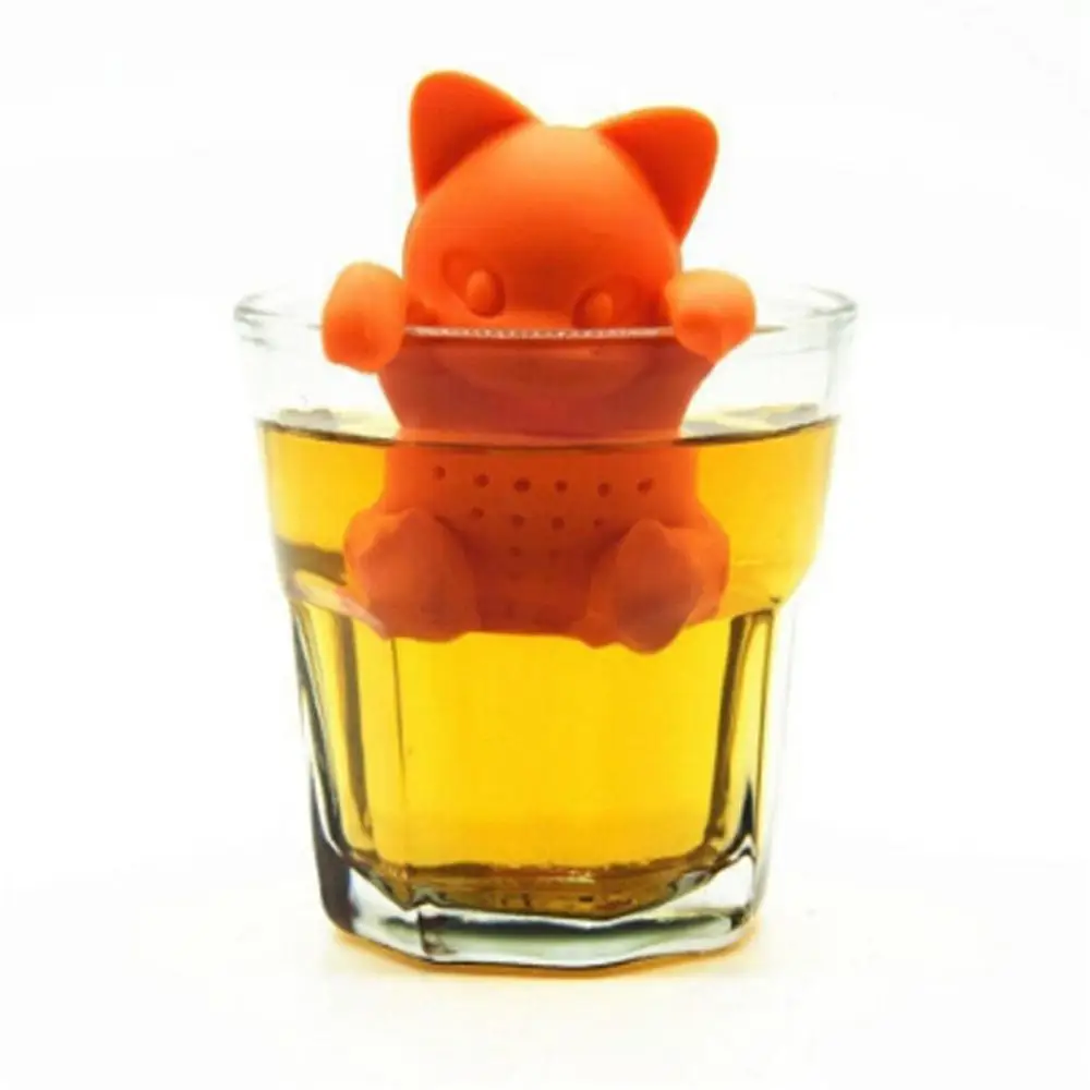 Factory Direct Silicone Cat Infuser Wholesale, Cute Cat Tea Strainer
