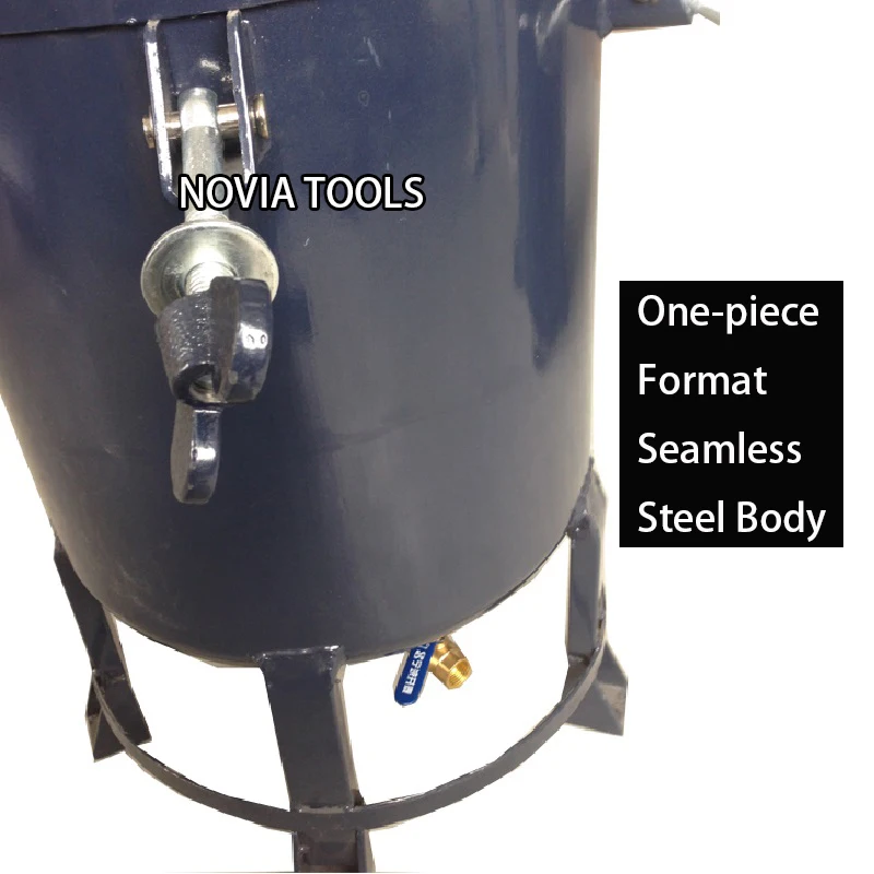 20,40,60L/Qt 5.3,10.6,15.9 Gal. HVLP Bottom drain/exit air /pneumatic pressure quality paint pot/tank PT-60(40,20)B