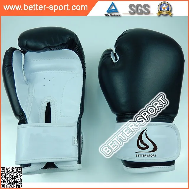 pu material red blue white color leather boxing gloves