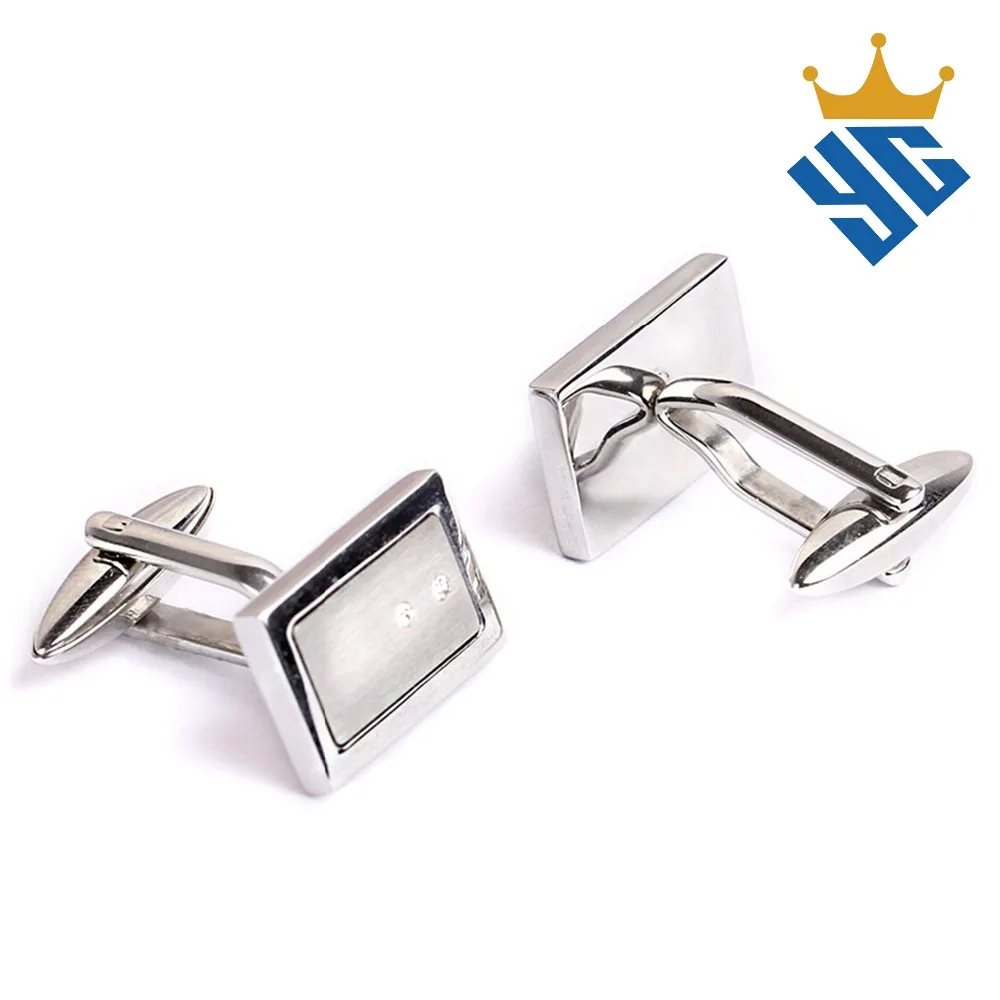 Stainless Steel Cufflinks with Beautiful Shell Inlay Cufflinks