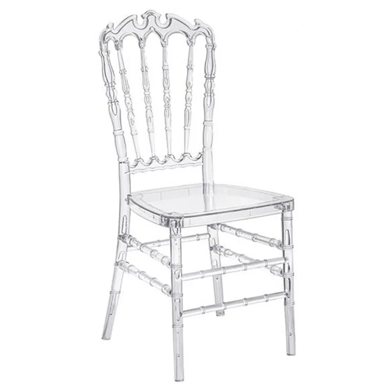 2021 Clear Resin Crystal Napoleon Chair
