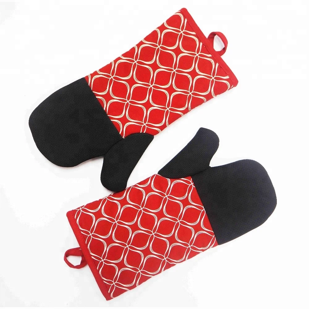 Meita Home Household Kitchen Heat Proof Custom Design Neoprene Mitten Oven Mitt Machine washable oven mitt