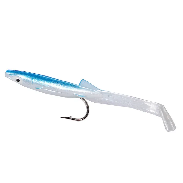 6pcs/pack 85mm 2.3g Soft EEL Fishing Lure Quality Soft Bait Paddle Sand Lure Eel Bait