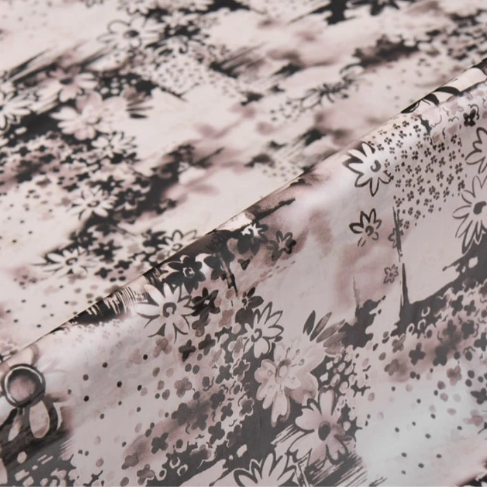 Шелковая ткань с Африканским принтом, шелковая атласная органза 12 мм