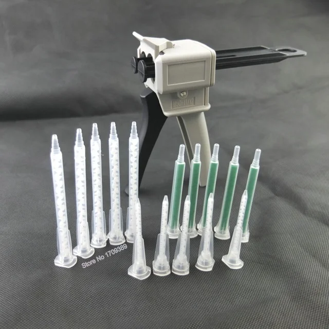 1:1 2:1 Radio Epoxy Resin Dental Impression Mixing Dispenser Gun 50ml