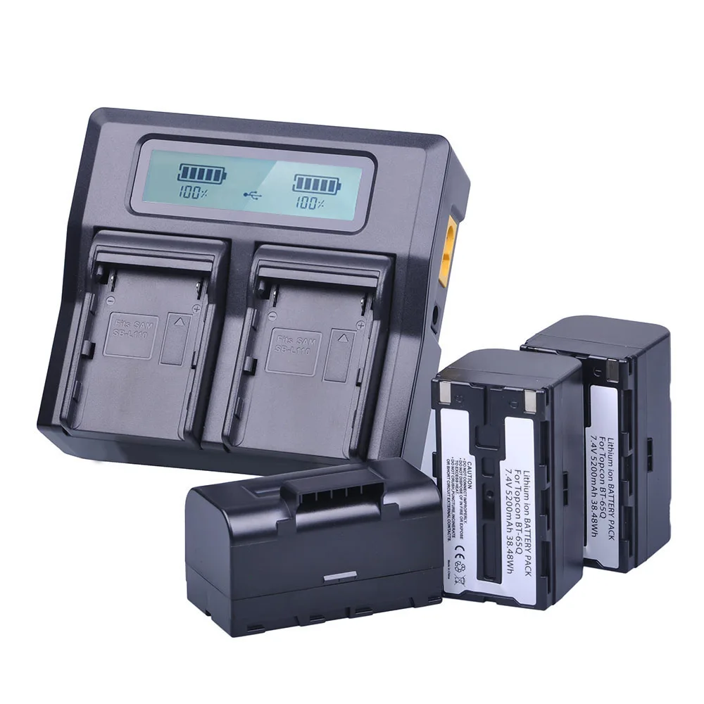  BT-65Q BT 65Q BT65Q ЖК быстрое двойное зарядное устройство для Topcon тахеометра GPT-7501 GPT-7502 GPT-7503