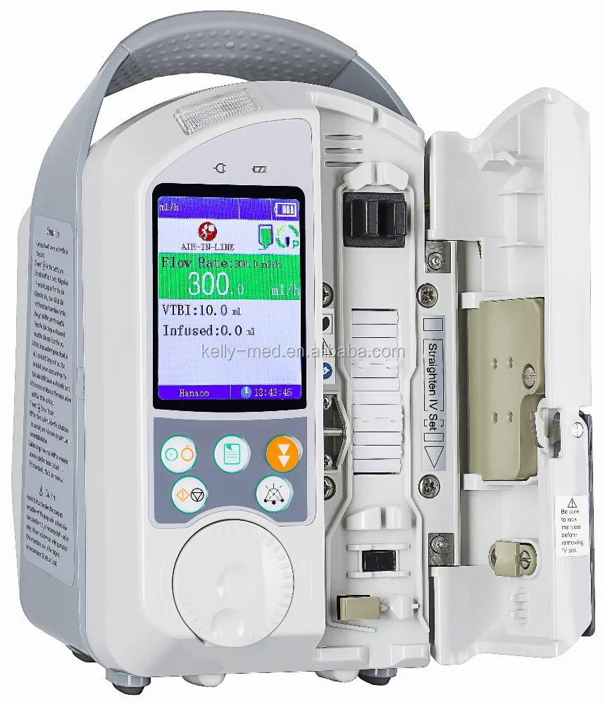 High Quality Large LCD Display Medical Equipment Volumetric TCI Syringe Pump Disposable Infusion Pump