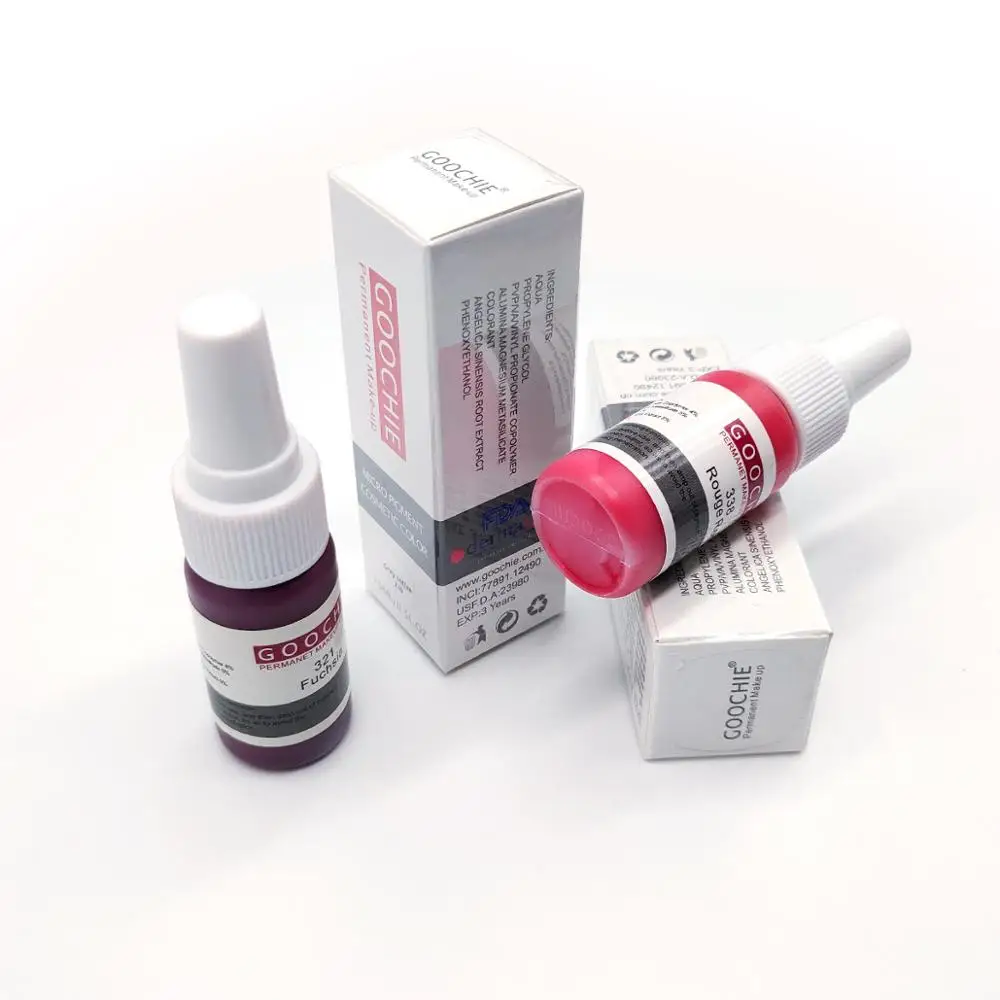 Goochie Permanent Makeup Microblading PMU Pigment Tattoo Ink For Eyebrows Lip Eyeliner