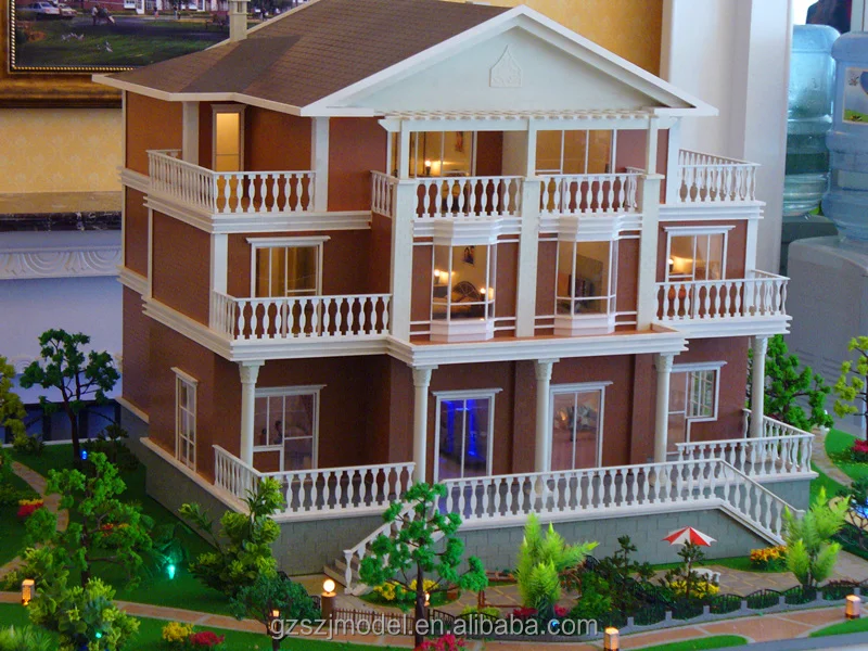 Stunning beautiful house model/miniature architecture model / house plan design