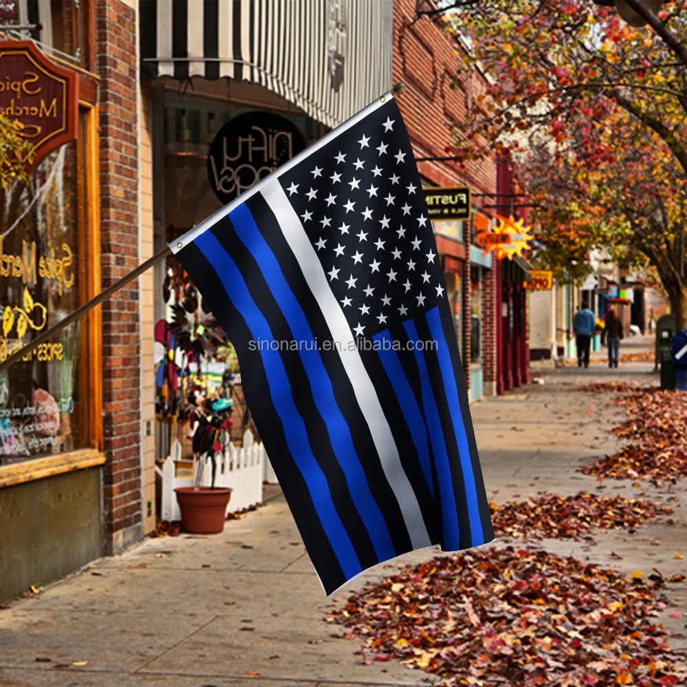 Wholesales Best Selling Products custom flags 3x5 Foot Thin White Line USA Flag