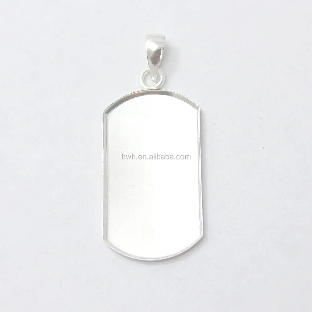 H1576 Rhinestone Jewelry Sterling Silver Pendant Base Part