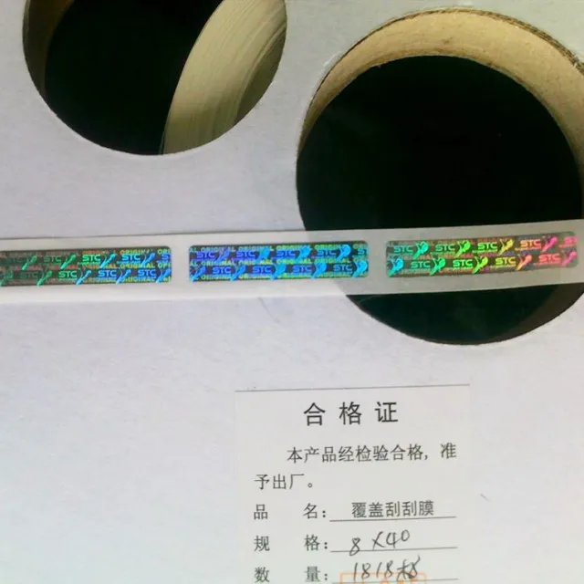
Factory directly sell scratch label , Scratch off label use to cover pin code on scratch card or sticker label 