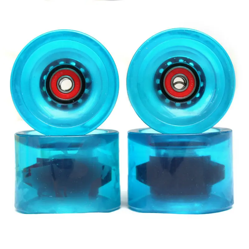 70mm Soft Wheels Skateboard Longboard Wheels with ABEC-7 bearings