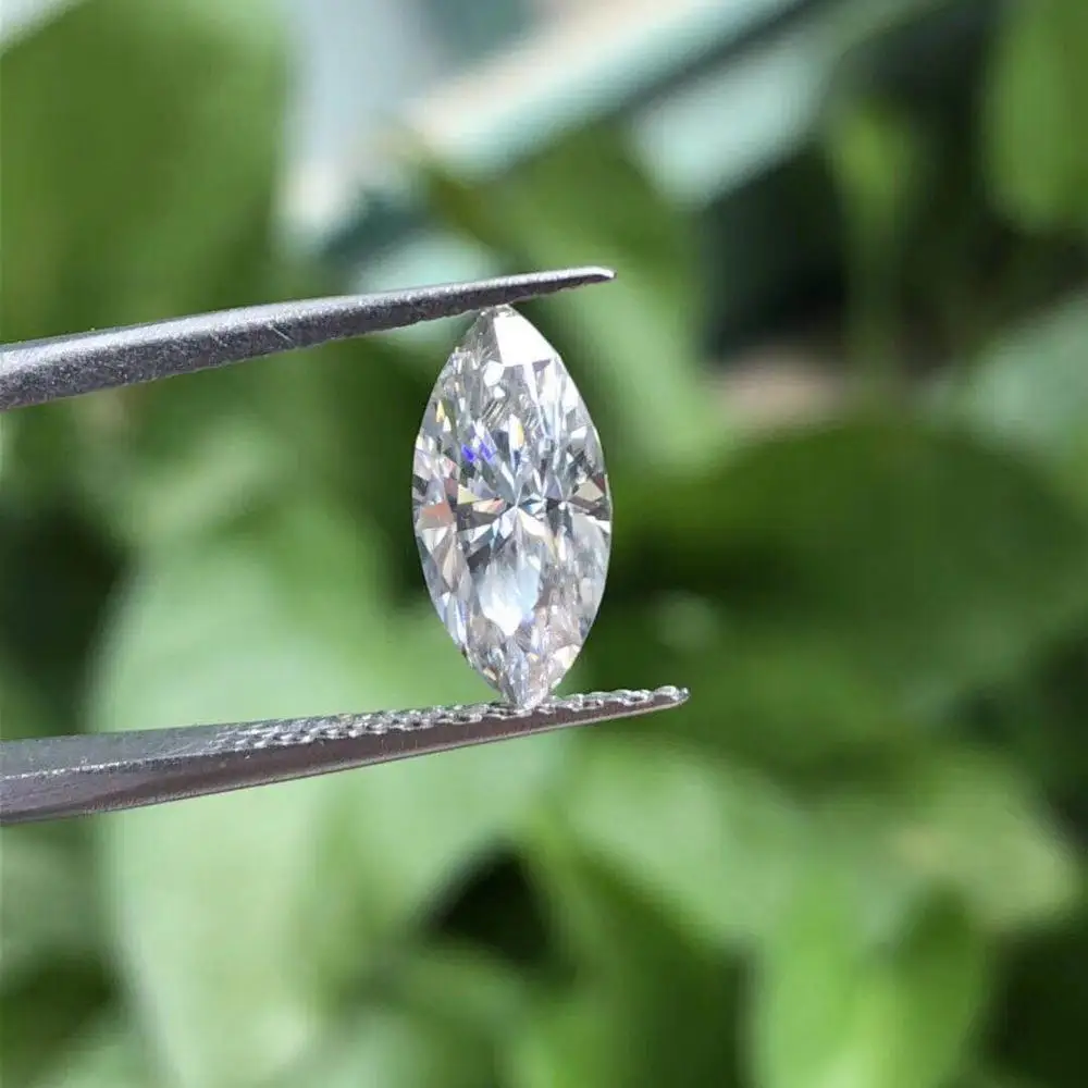 wuzhou provence wholesale price moissanite loose gems 2 carat for gold jewelry earring  ring pendant