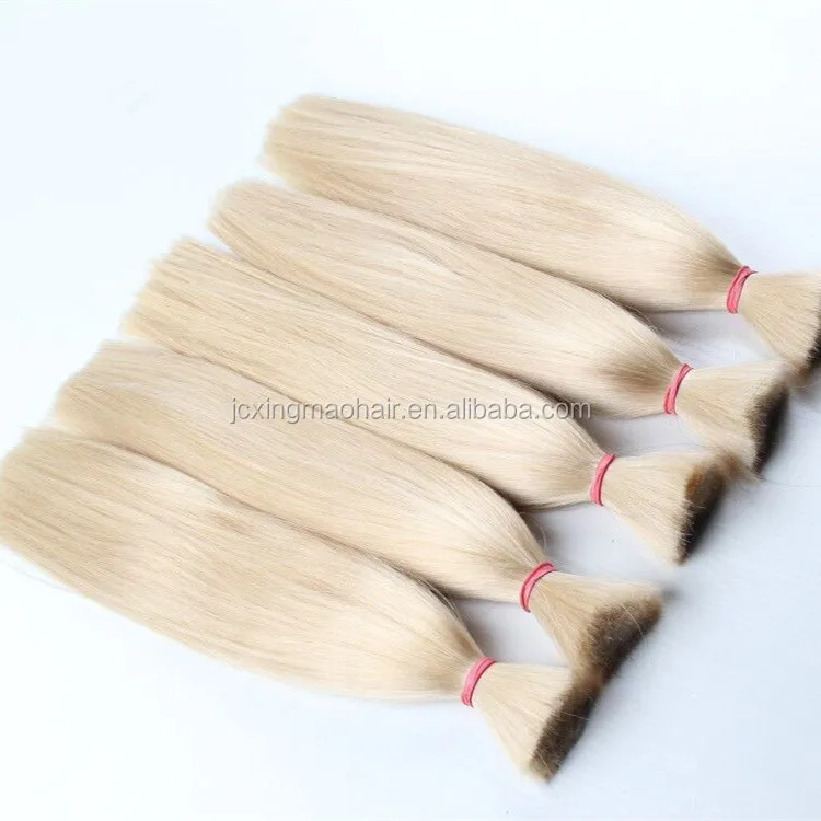 human hair bulk blonde