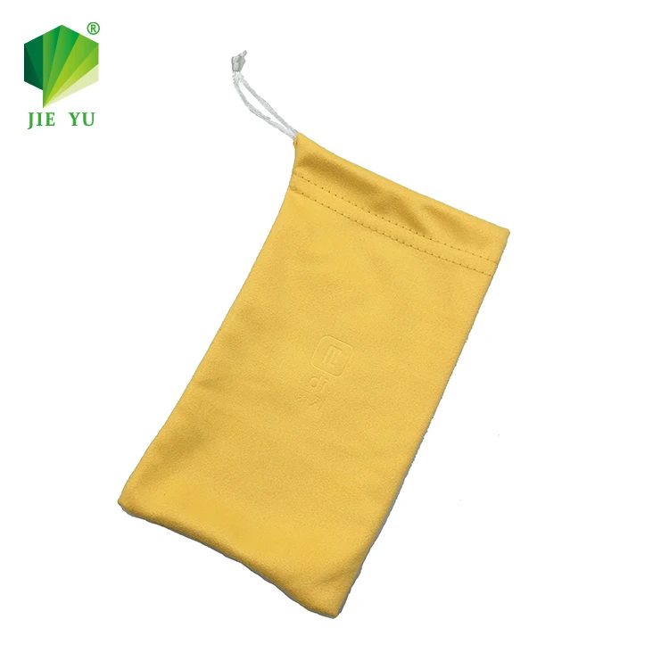 Soft Drawstring Eyewear Sunglasses Microfiber Cloth Pouch Case