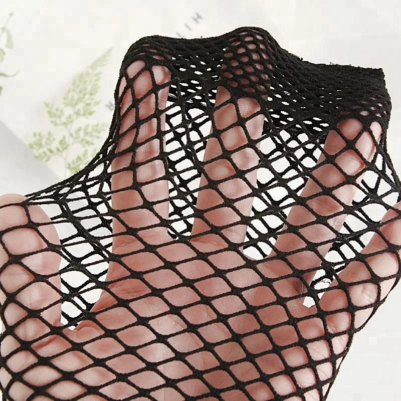 Fashion Fishnet Ankle Socks With Pearls, Wholesale Sexy Women Fishnet Nylon Socks