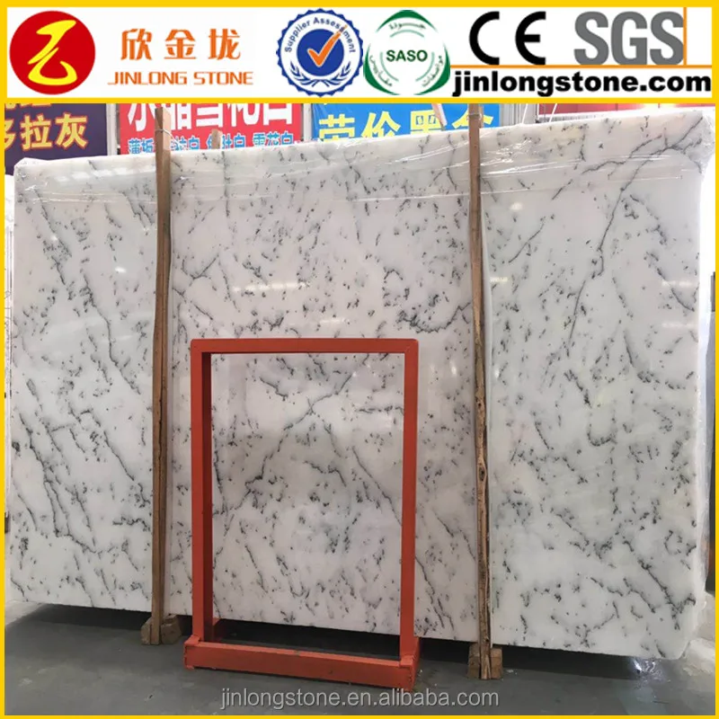 
Cheap Snow White Carrara Marble Slab for Decoration 