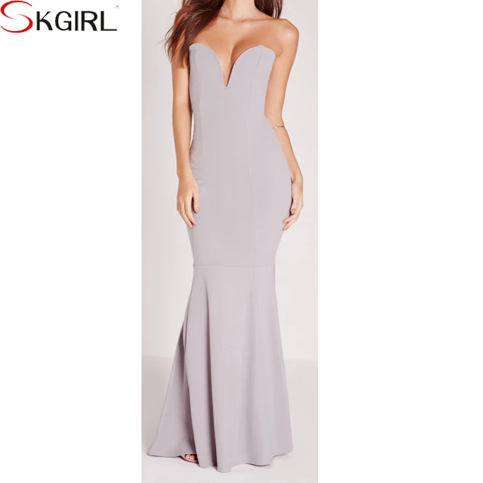 New arrival Fitted double slit side evening long dress lace for elegant women cheap OEM Ball Gown made in china