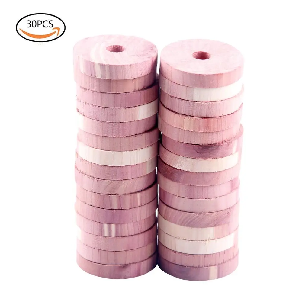 Ningbo Embody hot sale red cedar ring wardrobe for cabinet and high quality aromatic wooden clothes hanger cedar ring