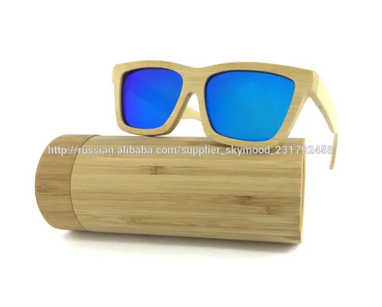 Рука полированной древесины бамбука Солнцезащитные очки Revo Ретро японские очки Бренды