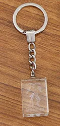 custom 3d laser engraving sublimation photo  led light crystal glass keychain