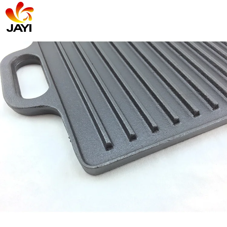 Home Garden Outdoor Portable BBQ Cast Iron Induction Griddle Plate