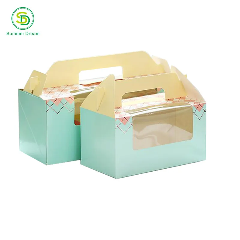 wholesale cheap custom printed paper inserts cookie packaging cupcake boxes 6