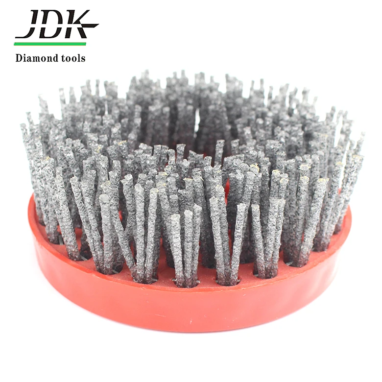 125mm round brush stone surface antique brush for marble granite connection tungsten carbide abrasive brush