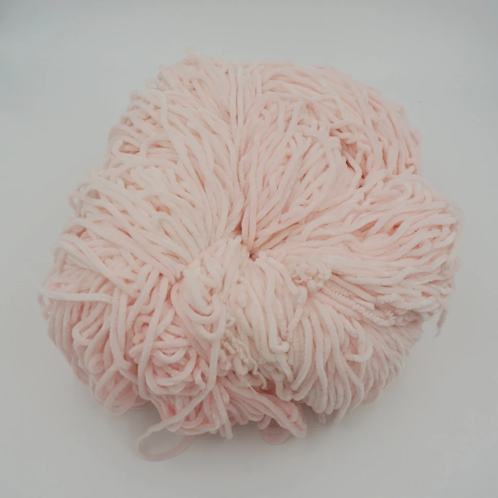 
Super chunky chenille yarn in hank for hand knitting blanket 