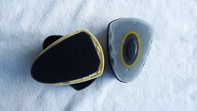 
Plastic container Quick Shine sponge, Instant Wax shoe sponge 